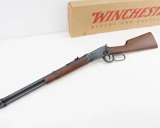 Make: Winchester
Model: 94 AE
Caliber: .45 COLT
Action: Lever
Barrel: 20
Bore: Bright
Serial # 6470442
Condition: Excellent
This Winchester 94A .45 Colt, produced in the mid-20th century, embodies a classic combination of rugged reliability and historical craftsmanship. Known for its powerful performance in both hunting and self-defense, the model remains a favorite among collectors. Its production spans from the 1940s to the 1960s, with strong ties to American frontier culture and post-WWII civilian firearm use. The rifle's precision and enduring design make it a standout piece in any collection. Please see photos.