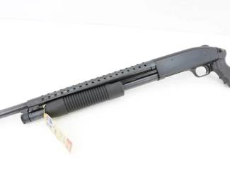 Make: Mossberg
Model: 500 A
Caliber: 12 GA
Action: Pump
Barrel: 18
Bore: Minty
Serial # P935197
Condition: Excellent
The Mossberg 500 A 12 GA, introduced in 1960, is renowned for its rugged reliability and versatility. This pump-action shotgun features a 5+1 capacity and a smooth, ambidextrous design, making it ideal for hunting, home defense, and law enforcement. Its durable construction has made it a staple in military, police, and civilian use worldwide. Over the years, it has seen use in various high-profile operations, becoming a symbol of American firearm engineering and resilience. Please see photos.