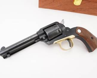 Make: Ruger
Model: Bearcat
Caliber: .22 LR
Action: SA
Barrel: 4
Bore: Shiny
Serial # 55749
Condition: Excellent
This original Ruger Bearcat .22 LR, encased in its authentic display box, exemplifies mid-1960s American innovation. Renowned for its dependable single-shot action and precision engineering, it served both as a functional target pistol and a collectible centerpiece in competitive shooting events. Its enduring design and documented operational history underscore its cultural significance as a cherished artifact among classic firearms enthusiasts. Please see photos.