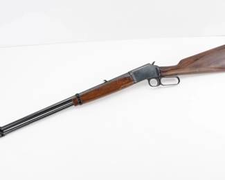 Make: Browning
Model: BL-22
Caliber: .22 LR
Action: Lever
Barrel: 20
Bore: Shiny
Serial # 71854823
Condition: Good
This Browning Arms Co. BL-22 .22LR lever-action rifle combines smooth cycling and precision, renowned since its introduction in 1969. Perfect for small-game hunting or target shooting, it features a short-throw lever and adjustable sights. The walnut stock, while dinged, retains its classic appeal. Manufactured in Japan, this model reflects Browning’s enduring craftsmanship. Culturally cherished for its reliability, the BL-22 remains a symbol of quality among rimfire enthusiasts. Please see photos.