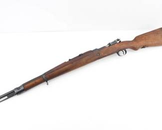 Make: Npenyeke
Model: M24/47
Caliber: 8mm
Action: Bolt
Barrel: 25
Bore: Bright
Serial # A6810
Condition: Very Good
Importer: SAMCO
The Npenyeke SAMCO M24/47 8mm is a Yugoslavian Mauser rifle, renowned for its robust design and historical significance. Manufactured post-WWII (1947–1950s) by reworking prewar M24 rifles, it features a 23.3-inch barrel, a 5-round internal magazine, and an 8mm Mauser chambering. Used primarily during the Cold War era, it symbolizes Yugoslavian military modernization. With its smooth bolt-action and cultural ties to mid-20th century military history, this rifle remains a collector's treasure. Please see photos.