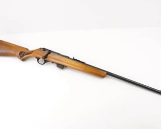 Make: Marlin
Model: Glenfield Mod 20
Caliber: .22 LR
Action: Bolt
Barrel: 20
Bore: Shiny
Serial # 27419749
Condition: Good
Marlin Glenfield Mod 20 .22LR, crafted in the early 1970s, features a precision-rifled barrel, robust hardwood stock, smooth semi-automatic action, and adjustable sights ideal for target shooting and small game hunting. With a storied history in competitive shooting and youth marksmanship programs, it embodies Marlin's enduring commitment to quality, performance, and American sporting tradition. Please see photos.