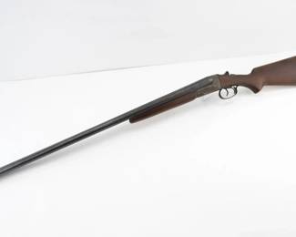 Make: J.C. Higgins
Model: 1017
Caliber: 12 GA
Action: Break
Barrel: 30
Bore: Shiny
Serial # NSN
Condition: Good
This rare J.C. Higgins 1017 12-gauge pump shotgun, stamped with a distinctive “PG” in the receiver, dates to the early 1950s and exemplifies robust post-war American craftsmanship. Renowned for its smooth cycling, durable design, and precise engineering, it served in both sporting pursuits and law enforcement. Its original finish and verified functionality enhance its appeal as a culturally significant collector’s piece.