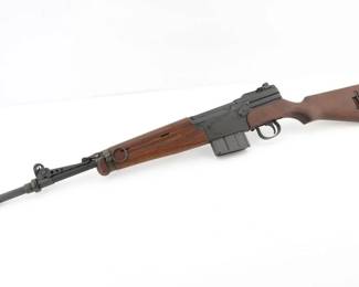 Make: MAS
Model: MLE 1949-56
Caliber: 7.5
Action: Semi
Barrel: 24
Bore: Bright
Serial # G22504
Condition: Excellent
Up for auction is an authentic French MAS MLE 1949–56 7.5 semi-automatic rifle produced by Manufacture d'Armes de Saint-Étienne between 1949 and 1956. Chambered in 7.5×54mm, it features a robust, reliable design and comes with one original magazine. Notably employed during France’s post-war military modernization, this collectible stands as a culturally significant artifact from a transformative era in French arms development. Please see photos.
