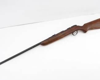 Make: Remington
Model: Targetmaster 510
Caliber: .22 S/L/LR
Action: Bolt
Barrel: 24
Bore: Frosty
Serial # NSN
Condition: Good
This exceptional Remington Target Master 510 .22 S/L/LR exemplifies precision engineering and refined craftsmanship. Produced during the late 1970s to early 1980s, its adjustable trigger, finely tuned sights, and smooth action delivered superior accuracy for competitive marksmanship. Revered in national shooting events, this rifle embodies a storied legacy in American target sports and remains a prized collectible for enthusiasts of historic precision arms. Please see photos.