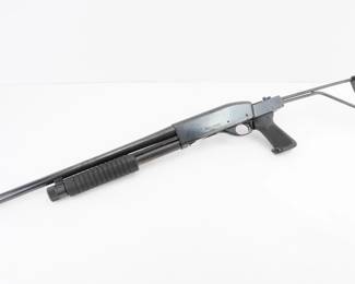 Make: Smith & Wesson
Model: 3000
Caliber: 12 GA
Action: Pump
Barrel: 18.5
Bore: Shiny
Serial # FC28042
Condition: Very Good
The Smith & Wesson 3000 12-gauge shotgun, produced from 1979 to 1986, features a durable pump-action design, renowned for reliability. This model includes a folding stock for versatility, enhancing portability and tactical use. Popular in law enforcement and military operations, it combines robust construction with smooth operation. A notable cultural legacy, it reflects its era's demand for adaptable, high-performance firearms. This well-preserved piece offers both historical significance and functional utility. Please see photos.