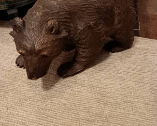 Wood carved bear