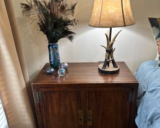 MCM Cabinet, Lamp, Decor