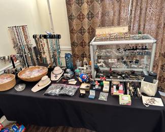 Costume Jewelry, Sterling Silver Jewelry, Makeup and Brushes, etc.