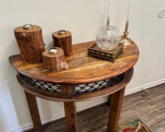 Half Moon Table, Candles