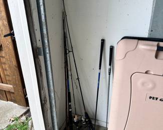 Fishing Poles, Gold Clubs