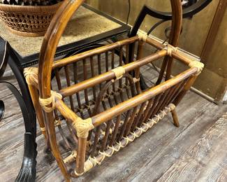 Rattan Magazine Rack