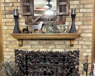 Mirror, Fireplace Screen, Decor