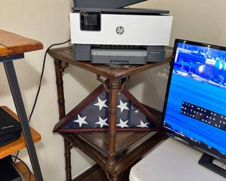 End Tables, Printer, Flag