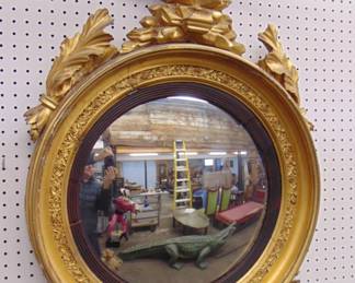 Period Bulls eye convex mirror with eagle