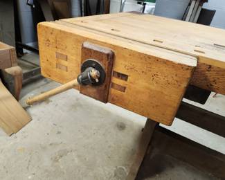 Old Woodworker bench taken from the old piano factory years ago