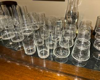 Vintage Schott Zwiesel Bar Glasses 38 pieces - sold as set