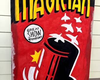 Antique Magician Sign