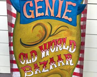 Antique Genie Sign