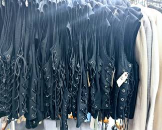 Black Corset Style Vests