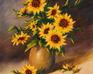 1269
Heinie Hartwig
b. 1937
"Light and Shadow"
Oil on Masonite
Signed lower right: Heinie Hartwig; titled verso
30" H x 24" W
Estimate: $600 - $800