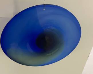 SIGNED SALAMNDRA ART GLASS RONDEL (PORTMOUTH, NH)