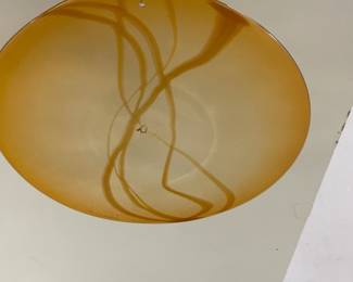 SIGNED SALAMNDRA ART GLASS RONDEL (PORTMOUTH, NH)