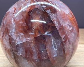 FIRE QUARTZ POLISHED SPHERE