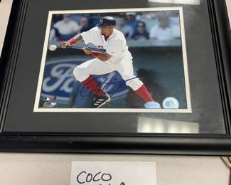 RED SOX COCO CRISP AUTOGRAPHED PICTURE
