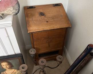 It may say 'trash' but this wood bin is commonly repurposed to store potatoes or onions