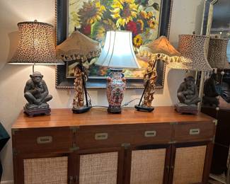 Vintage campaign buffet