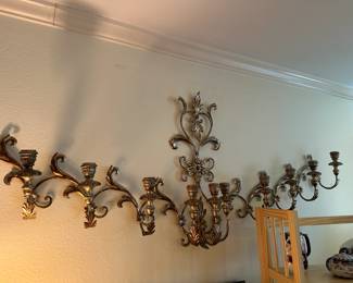 Major Gilt Candle Wall Sconce