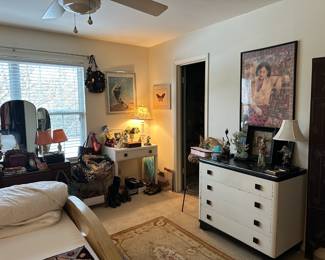 Desk and dresser are from an old Texas Hotel 