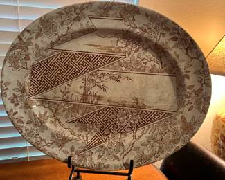 Rare 1800's Transferware large platter