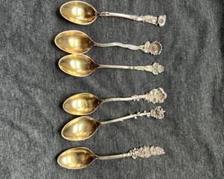   STERLING SILVER SALT SPOONS