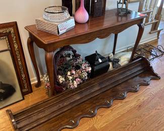 WALNUT COAT ERACK 66" LONG