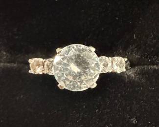 CZ 14 K Gold Ring