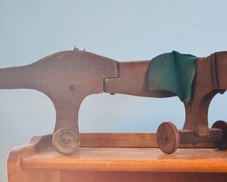 Antique Daushound Wood Child's toy