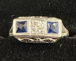 Art Deco Trilogy Ring
