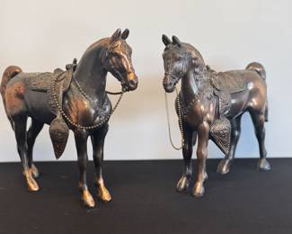 Vtg P. Di Napoli Style Cast Metal Mantle Horse Figurine