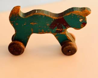 1930's/40's Advertising Christmas Pull Toy