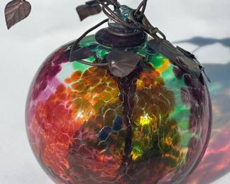 Large Hanging Glass Outdoor Ball