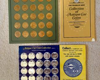 Antique car coin sets