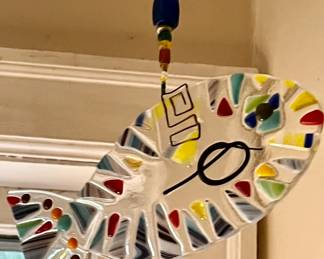 Fused glass suncatcher