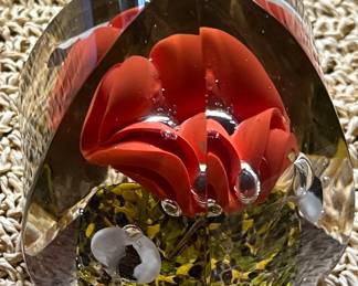 Glass paperweight