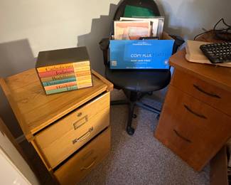 File Cabinet & Office Chair 