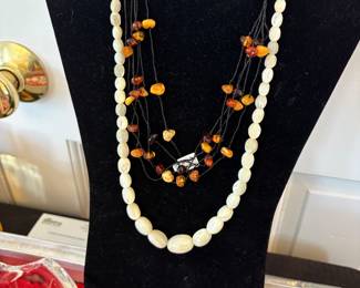 Mother of Pearl & Baltic Amber 