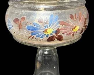 PA Risdon Glass Oil Lamp