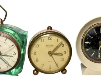 Vintage Wind Up Clocks