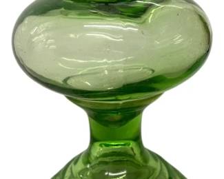 Uranium Glass Oil Lamp
